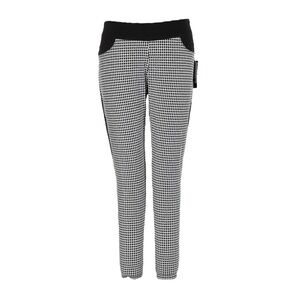 Investments Slim Factor Leggings Size 1X NWT Black Houndstooth Print Ponte Knit